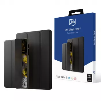 3MK Soft funda para tablet para Samsung Galaxy Tab S6 Lite 2020/2022/2024 - Negro