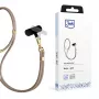 Cordón para teléfono 3mk EasyClip Elite, nailon/aleación de zinc, Taupe (Gold)
