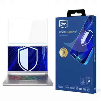 3MK PROTECTION Protector de pantalla FlexibleGlass Pro para Acer Predator Triton 300 SE 14 (PT314-51s) - Vidrio híbrido, Dureza 7H, 0,3 mm, Transparente