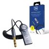 3mk Adaptador de audio Bluetooth - Receptor Bluetooth 5.0 con AUX de 3,5 mm, USB-C, batería de 10 h, negro