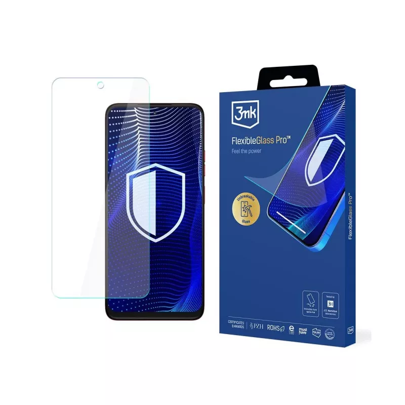 3MK PROTECTION Motorola Moto G35 5G - Protector de pantalla de cristal híbrido 3mk FlexibleGlass Pro