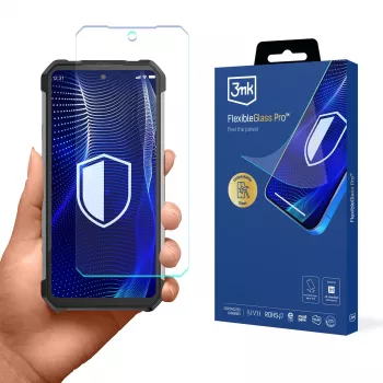 3MK PROTECTION Lámina protectora de pantalla FlexibleGlass Pro para Unihertz Shark 5G - Cristal híbrido, dureza 7H, 0,3 mm, transparente