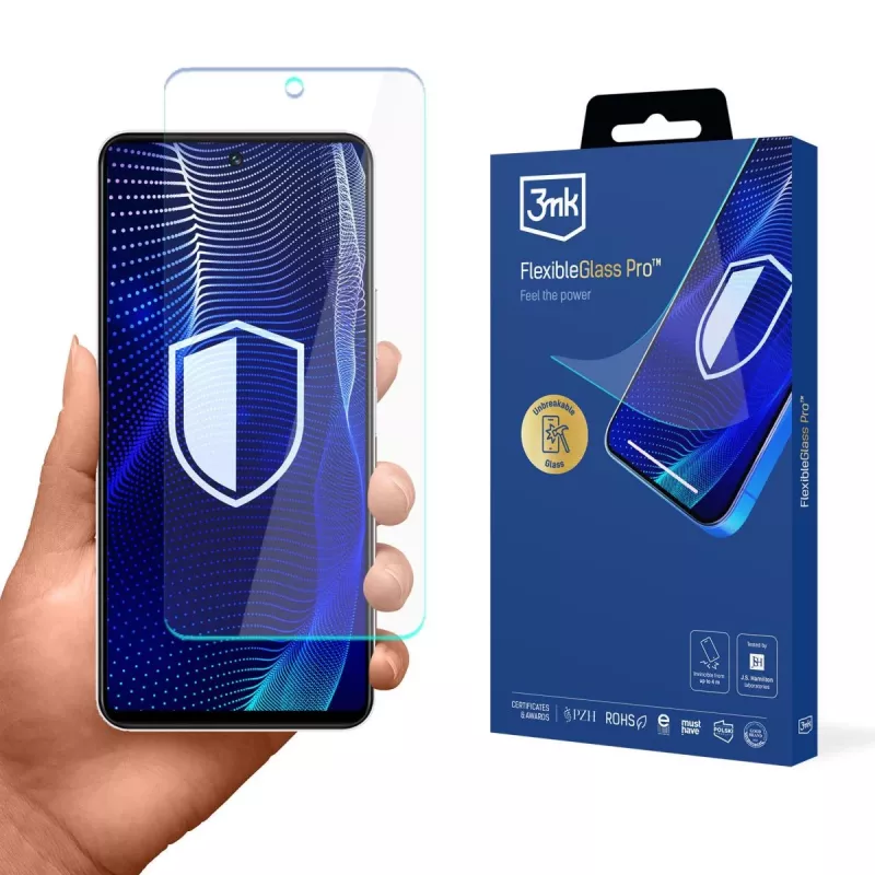3MK PROTECTION Vivo Y19s - Protector de pantalla de cristal híbrido 3mk FlexibleGlass Pro