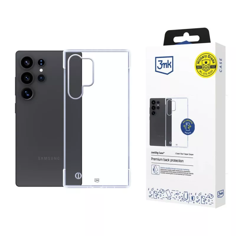 3mk Just20g Funda transparente para Samsung Galaxy S25 Ultra
