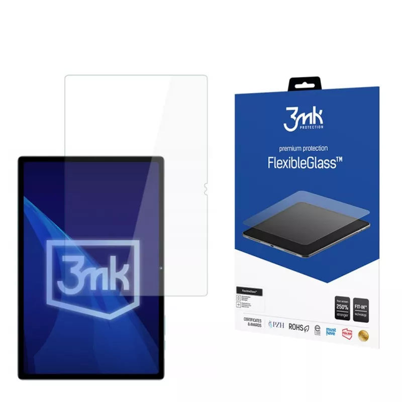 3MK PROTECTION FlexibleGlass protector de pantalla para Oukitel OKT3 (10,5 pulgadas) - cristal híbrido, dureza 7H, antirrayaduras, recubrimiento oleófobo