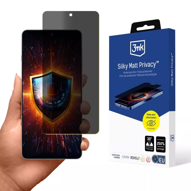 3MK Silk Matte protector de pantalla con privacidad para OnePlus 13R