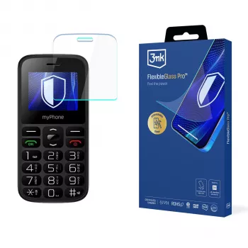 MyPhone Halo A - Protector de pantalla de cristal híbrido 3mk FlexibleGlass Pro (transparente)