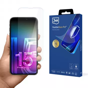 Protector de pantalla 3MK FlexibleGlass Pro para Apple iPhone 15 Pro