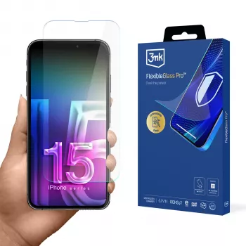 Lámina protectora de pantalla 3MK FlexibleGlass Pro para Apple iPhone 15 Pro Max