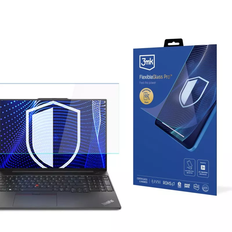 3MK PROTECTION Lámina protectora de pantalla FlexibleGlass Pro 3mk para Lenovo ThinkPad E16 (Gen 1 / 2) - hasta 17