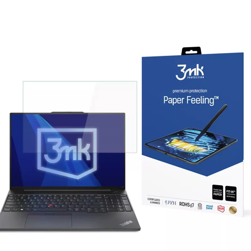 3MK PROTECTION Protector de pantalla Paper Feeling 3mk para Lenovo ThinkPad E16 (Gen 1 / 2) - hasta 17