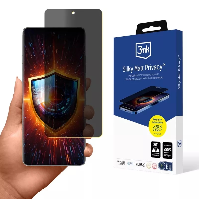 3MK Protector de pantalla de privacidad Silky Matt para Motorola Edge 60 Pro