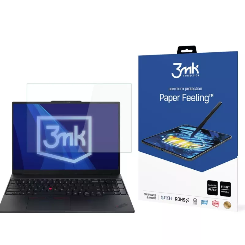 3MK PROTECTION Lámina protectora de pantalla Paper Feeling 3mk para Lenovo ThinkPad E14 Gen 7 - hasta 15