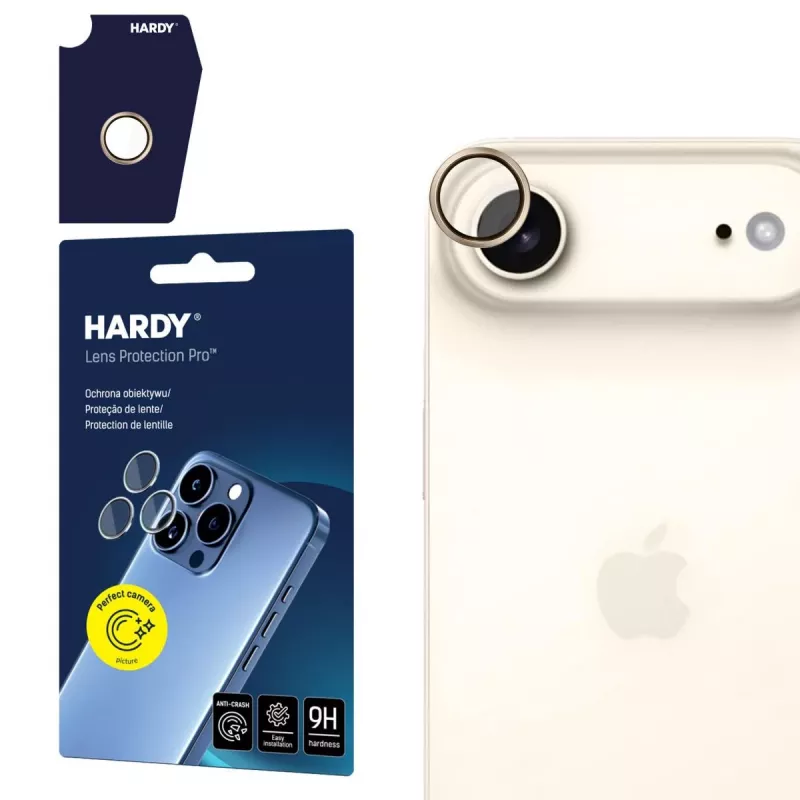 3MK Apple iPhone Air - HARDY Lens Protection Pro Titanium Gold