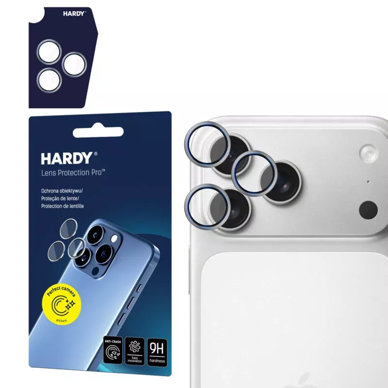 3MK HARDY Lens Protection para Apple iPhone 17 Pro / 17 Pro Max - Titanium Gray