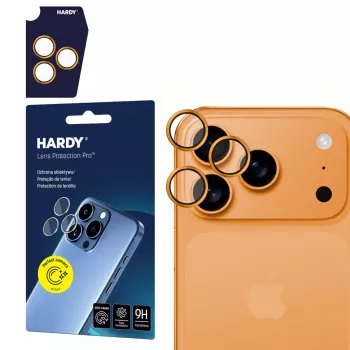 3MK HARDY Lens Protection Pro Orange para Apple iPhone 17 Pro / 17 Pro Max