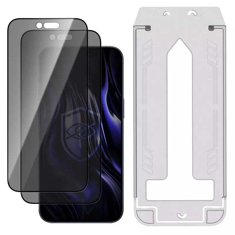 3MK PROTECTION Apple iPhone Air - 3mk Hardy Privzone 9H protector de pantalla de cristal templado con privacidad
