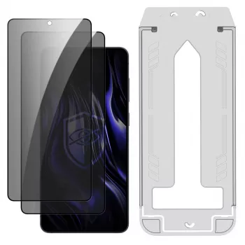 3MK PROTECTION Samsung Galaxy S25 Edge - 3mk Hardy Privzone 9H protector de pantalla de cristal templado con privacidad