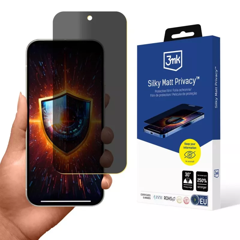 3MK Silky Matt protector de pantalla con privacidad para Google Pixel 10 / 10 Pro