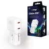 3mk incharge® Globe 45W™ 2C PD QC4+ PPS SCP AFC US/EU/AUS/UK blanco