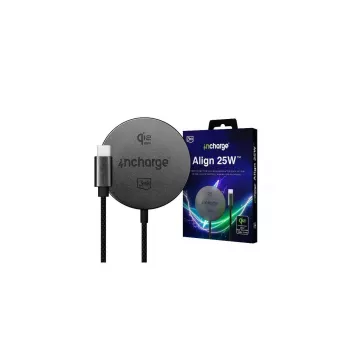 3mk incharge Align Qi2.2 25W para Apple negro
