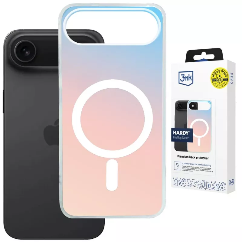 3MK PROTECTION Apple iPhone Air - Funda 3mk Hardy PrisMag negra