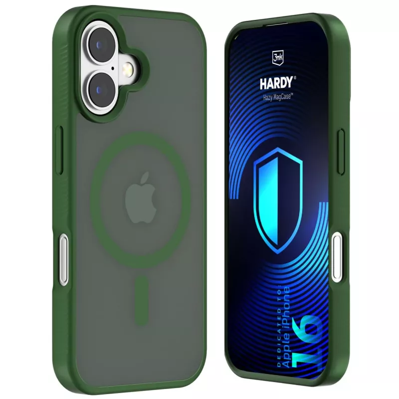 3MK PROTECTION Apple iPhone 16 - Funda 3mk Hardy Hazy MagCase verde