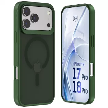 3MK PROTECTION Apple iPhone 17 Pro - Funda 3mk Hardy Hazy MagCase verde