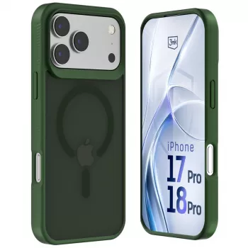 3MK PROTECTION Apple iPhone 17 Pro - Funda 3mk Hardy Hazy MagCase verde