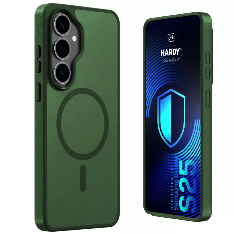 3MK PROTECTION Samsung Galaxy S25 - Funda 3mk Hardy Hazy MagCase verde