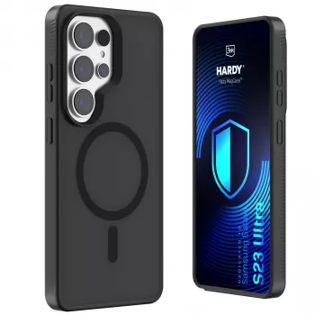 3MK PROTECTION Samsung Galaxy S23 Ultra - 3mk Hardy Hazy MagCase negro