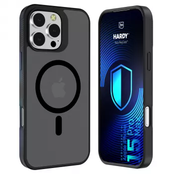 3MK PROTECTION Apple iPhone 15 Pro Max - 3mk Hardy Hazy MagCase negro