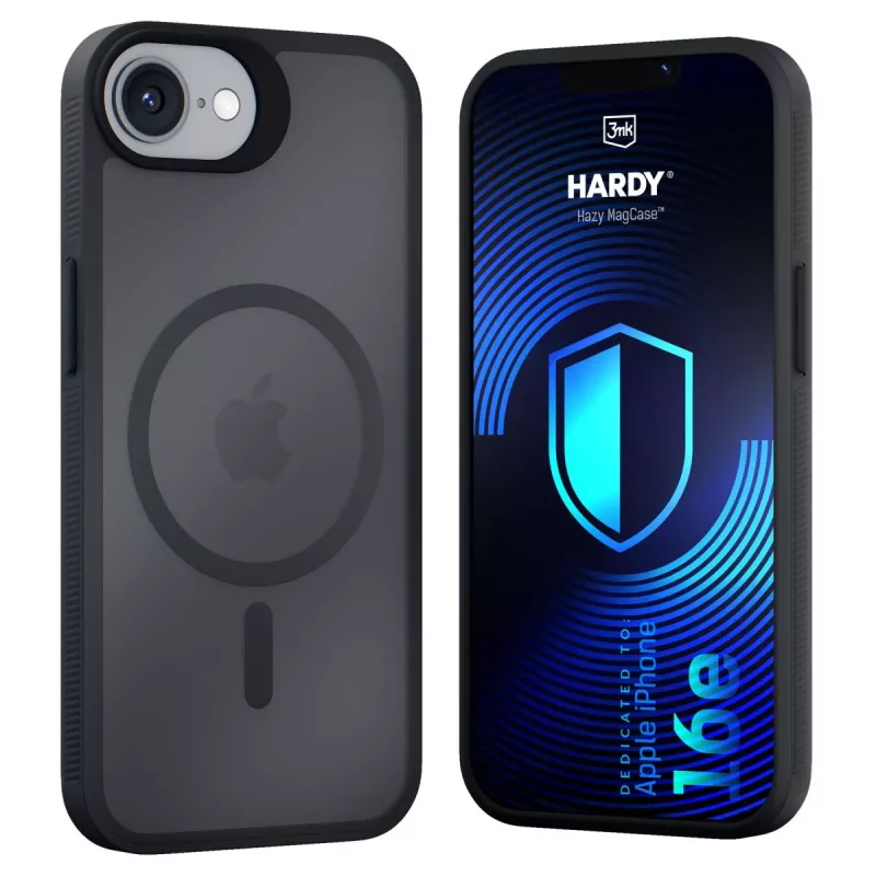 3MK PROTECTION Apple iPhone 16E/ iPhone 17E - 3mk Hardy Hazy MagCase negro