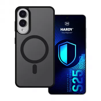 3MK PROTECTION Samsung Galaxy S25 Edge - 3mk Hardy Hazy MagCase negro