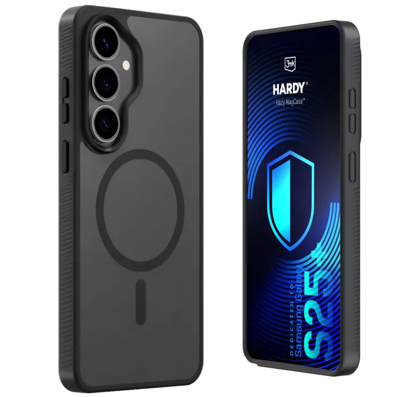 3MK PROTECTION Samsung Galaxy S25+ - 3mk Hardy Hazy MagCase negro