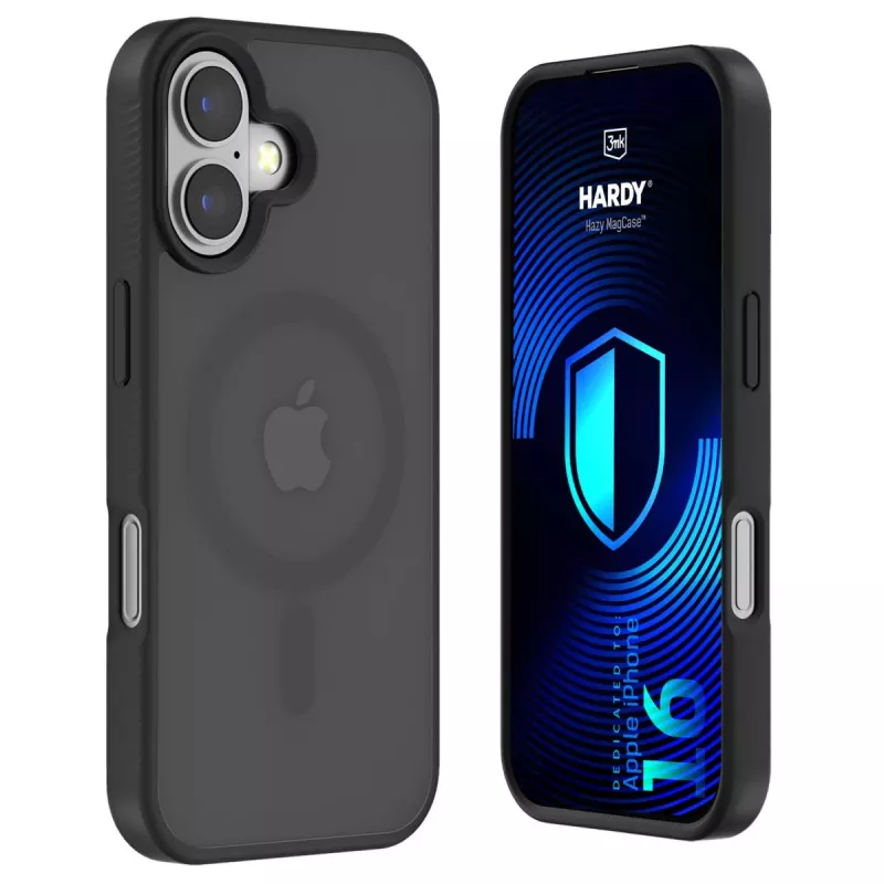 3MK PROTECTION Apple iPhone 16 - 3mk Hardy Hazy MagCase negro