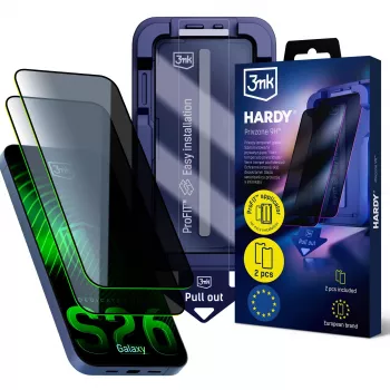 3MK PROTECTION Samsung Galaxy S26 - 3mk Hardy Privzone 9H protector de pantalla de privacidad