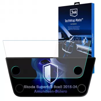 3MK PROTECTION Skoda Superb III 2015-2024 Amundsen-Bolero TechWrap protector de pantalla mate para pantalla central
