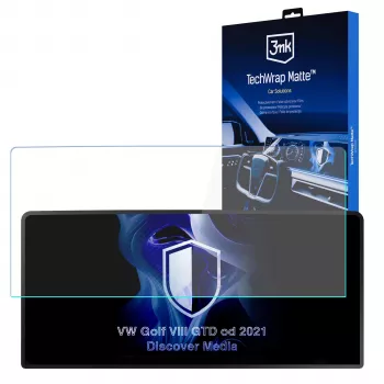 3MK PROTECTION VW Golf VIII GTD 2021- Discover Media - 3mk TechWrap protector de pantalla mate para pantalla central