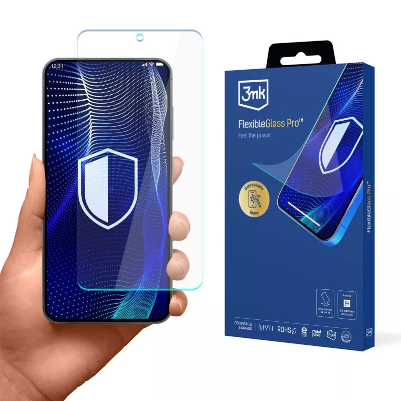 3MK FlexibleGlass Pro protector de pantalla de cristal híbrido para Samsung Galaxy S26