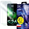3MK PROTECTION Samsung Galaxy S26 - 3mk Hardy ARC+ protector de pantalla (pack de 2)