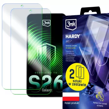 3MK PROTECTION Samsung Galaxy S26 - 3mk Hardy ARC+ protector de pantalla (pack de 2)