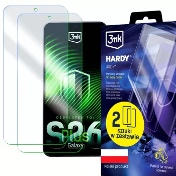3MK PROTECTION Samsung Galaxy S26+ - 3mk Hardy ARC+ protector de pantalla (pack de 2)