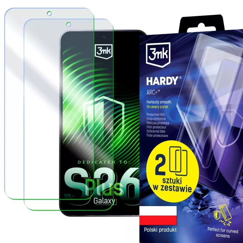 3MK PROTECTION Samsung Galaxy S26+ - 3mk Hardy ARC+ protector de pantalla (pack de 2)