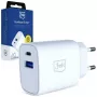 3MK Charger 25W USB-A USB-C PD QC4+ FlowPower Blanco