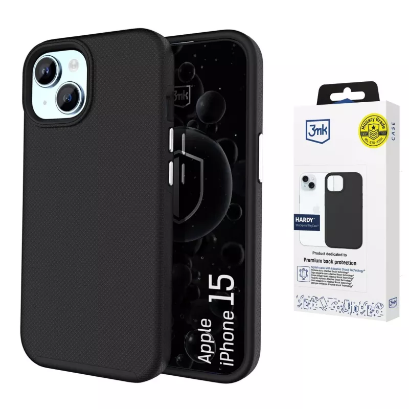 3MK PROTECTION Apple iPhone 15 Hardy Shockproof MagCase funda trasera transparente