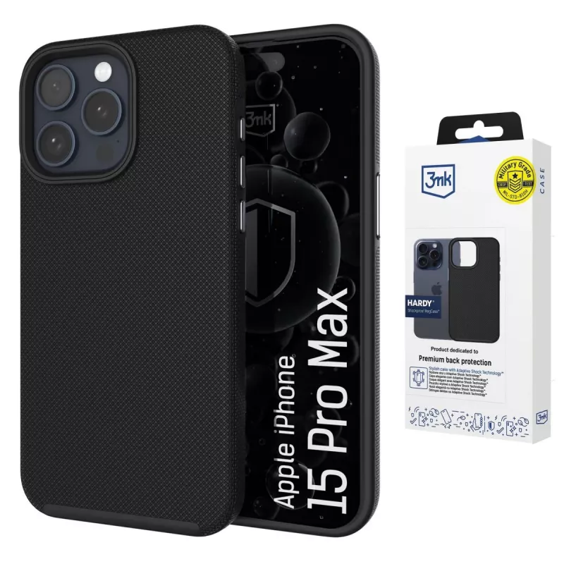 3MK PROTECTION Apple iPhone 15 Pro Max Hardy Shockproof MagCase - Transparente