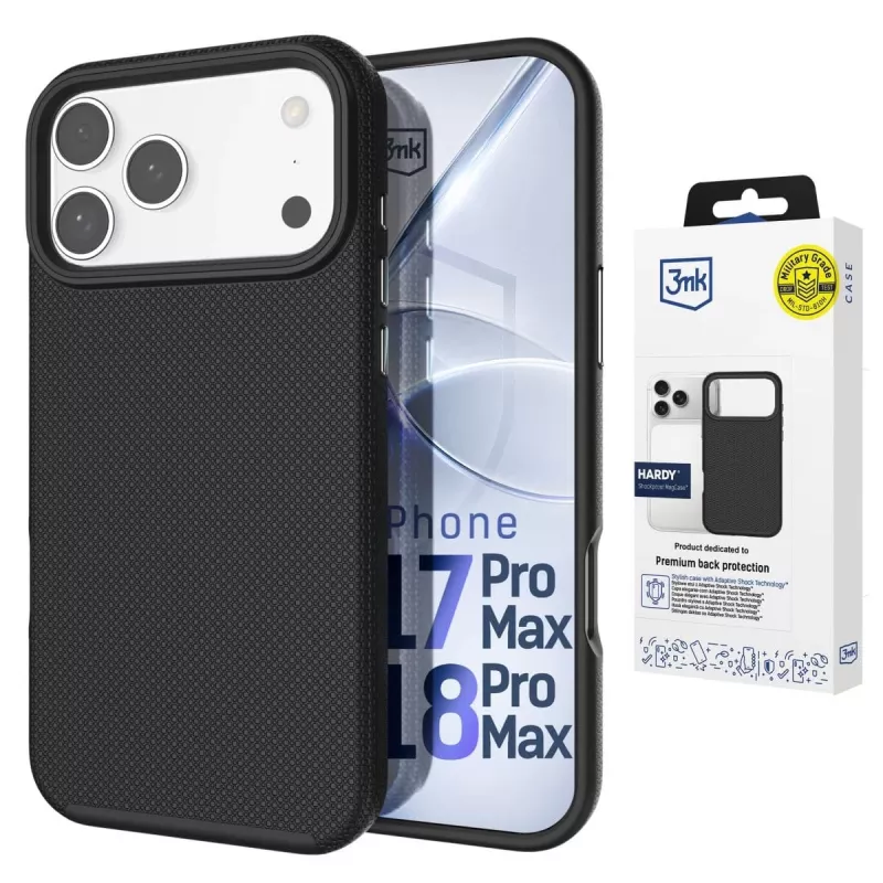 3MK PROTECTION Apple iPhone 17 Pro Max Hardy Shockproof MagCase funda trasera transparente
