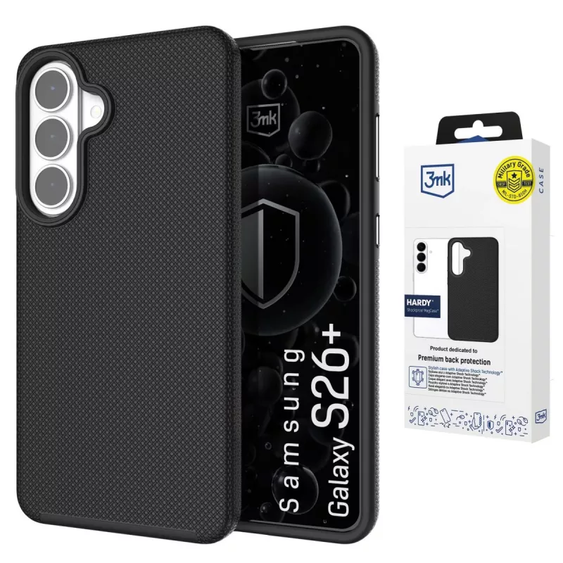 3MK PROTECTION Samsung Galaxy S26+ - 3mk Hardy Shockproof MagCase, negro