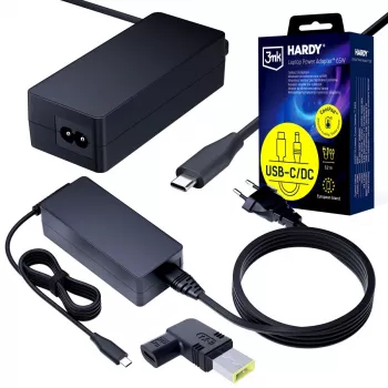 3MK PROTECTION 3mk HARDY® fuente de alimentación para portátil 65W para Lenovo 20V USB-C/DC 11 x 4,5 Slim